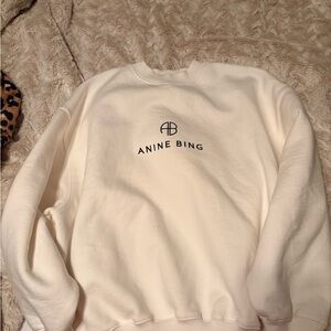 Anine Bing Women's Cream Crewneck